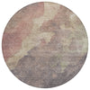 Piper Looms Chantille Abstract ACN1983 Copper Machine Washable Area Rug Round Main Image