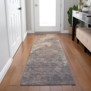 Piper Looms Chantille Abstract ACN1983 Copper Machine Washable Area Rug Runner Lifestyle Image Feature