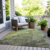 Piper Looms Chantille Abstract ACN1983 Green Machine Washable Area Rug Outdoor Lifestyle Image Feature