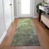 Piper Looms Chantille Abstract ACN1983 Green Machine Washable Area Rug Runner Lifestyle Image Feature