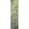 Piper Looms Chantille Abstract ACN1983 Green Machine Washable Area Rug Runner Main Image