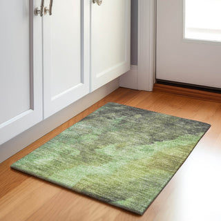 Piper Looms Chantille Abstract ACN1983 Green Machine Washable Area Rug Scatter Lifestyle Image Feature
