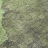 Piper Looms Chantille Abstract ACN1983 Green Machine Washable Area Rug Swatch Image