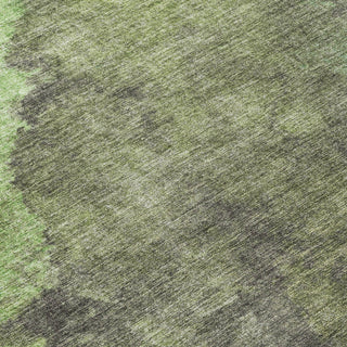Piper Looms Chantille Abstract ACN1983 Green Machine Washable Area Rug Swatch Image