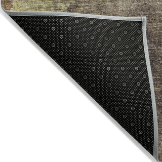 Piper Looms Chantille Abstract ACN1983 Mocha Machine Washable Area Rug Backing Image
