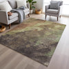 Piper Looms Chantille Abstract ACN1983 Mocha Machine Washable Area Rug Lifestyle Image Feature