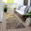 Piper Looms Chantille Abstract ACN1983 Mocha Machine Washable Area Rug Runner Outdoor Lifestyle Image Feature