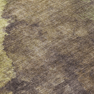 Piper Looms Chantille Abstract ACN1983 Mocha Machine Washable Area Rug Swatch Image