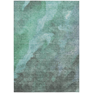 Piper Looms Chantille Abstract ACN1983 Teal Machine Washable Area Rug main image