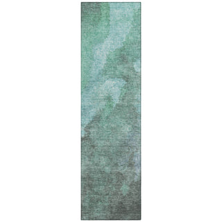 Piper Looms Chantille Abstract ACN1983 Teal Machine Washable Area Rug Runner Main Image