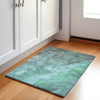 Piper Looms Chantille Abstract ACN1983 Teal Machine Washable Area Rug Scatter Lifestyle Image Feature