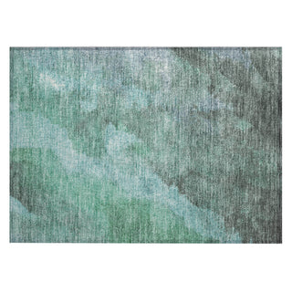 Piper Looms Chantille Abstract ACN1983 Teal Machine Washable Area Rug Scatter Main Image