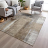 Piper Looms Chantille Abstract ACN1984 Beige Machine Washable Area Rug Lifestyle Image Feature