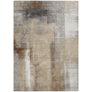 Piper Looms Chantille Abstract ACN1984 Beige Machine Washable Area Rug main image
