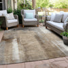 Piper Looms Chantille Abstract ACN1984 Beige Machine Washable Area Rug Outdoor Lifestyle Image Feature