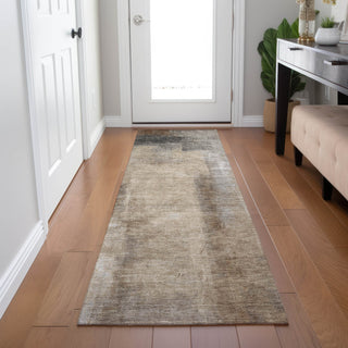 Piper Looms Chantille Abstract ACN1984 Beige Machine Washable Area Rug Runner Lifestyle Image Feature