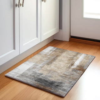 Piper Looms Chantille Abstract ACN1984 Beige Machine Washable Area Rug Scatter Lifestyle Image Feature
