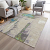 Piper Looms Chantille Abstract ACN1984 Linen Machine Washable Area Rug Lifestyle Image Feature