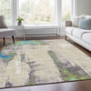 Piper Looms Chantille Abstract ACN1984 Linen Machine Washable Area Rug Lifestyle Image Feature