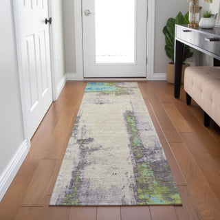 Piper Looms Chantille Abstract ACN1984 Linen Machine Washable Area Rug Runner Lifestyle Image Feature