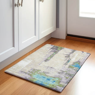 Piper Looms Chantille Abstract ACN1984 Linen Machine Washable Area Rug Scatter Lifestyle Image Feature