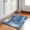 Piper Looms Chantille Abstract ACN1984 Navy Machine Washable Area Rug Scatter Lifestyle Image Feature