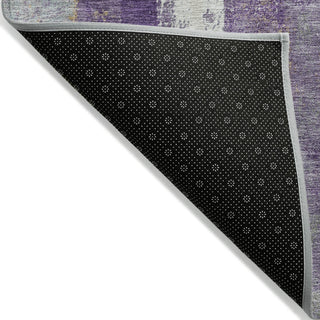 Piper Looms Chantille Abstract ACN1984 Purple Machine Washable Area Rug Backing Image
