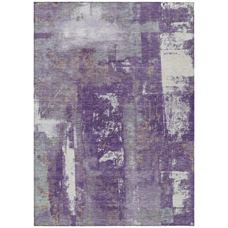 Piper Looms Chantille Abstract ACN1984 Purple Machine Washable Area Rug main image