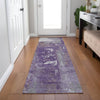Piper Looms Chantille Abstract ACN1984 Purple Machine Washable Area Rug Runner Lifestyle Image Feature