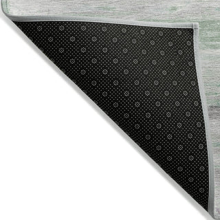 Piper Looms Chantille Abstract ACN1985 Aloe Machine Washable Area Rug Backing Image