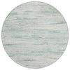 Piper Looms Chantille Abstract ACN1985 Aloe Machine Washable Area Rug Round Main Image