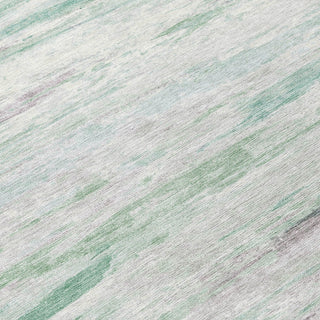 Piper Looms Chantille Abstract ACN1985 Aloe Machine Washable Area Rug Swatch Image