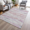 Piper Looms Chantille Abstract ACN1985 Blush Machine Washable Area Rug Lifestyle Image Feature