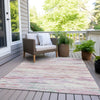 Piper Looms Chantille Abstract ACN1985 Blush Machine Washable Area Rug Outdoor Lifestyle Image Feature