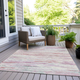 Piper Looms Chantille Abstract ACN1985 Blush Machine Washable Area Rug Outdoor Lifestyle Image Feature