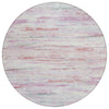 Piper Looms Chantille Abstract ACN1985 Blush Machine Washable Area Rug Round Main Image