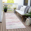 Piper Looms Chantille Abstract ACN1985 Blush Machine Washable Area Rug Runner Outdoor Lifestyle Image Feature