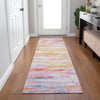 Piper Looms Chantille Abstract ACN1985 Coral Machine Washable Area Rug Runner Lifestyle Image Feature