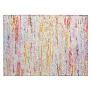 Piper Looms Chantille Abstract ACN1985 Coral Machine Washable Area Rug Scatter Main Image