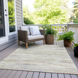 Piper Looms Chantille Abstract ACN1985 Ivory Machine Washable Area Rug Outdoor Lifestyle Image Feature