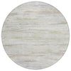 Piper Looms Chantille Abstract ACN1985 Ivory Machine Washable Area Rug Round Main Image