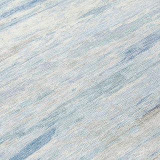 Piper Looms Chantille Abstract ACN1985 Sky Machine Washable Area Rug Swatch Image