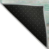 Piper Looms Chantille Abstract ACN1985 Teal Machine Washable Area Rug Backing Image