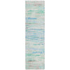 Piper Looms Chantille Abstract ACN1985 Teal Machine Washable Area Rug Runner Main Image