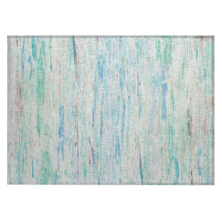 Piper Looms Chantille Abstract ACN1985 Teal Machine Washable Area Rug Scatter Main Image