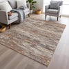 Piper Looms Chantille Abstract ACN1985 Terracotta Machine Washable Area Rug Lifestyle Image Feature