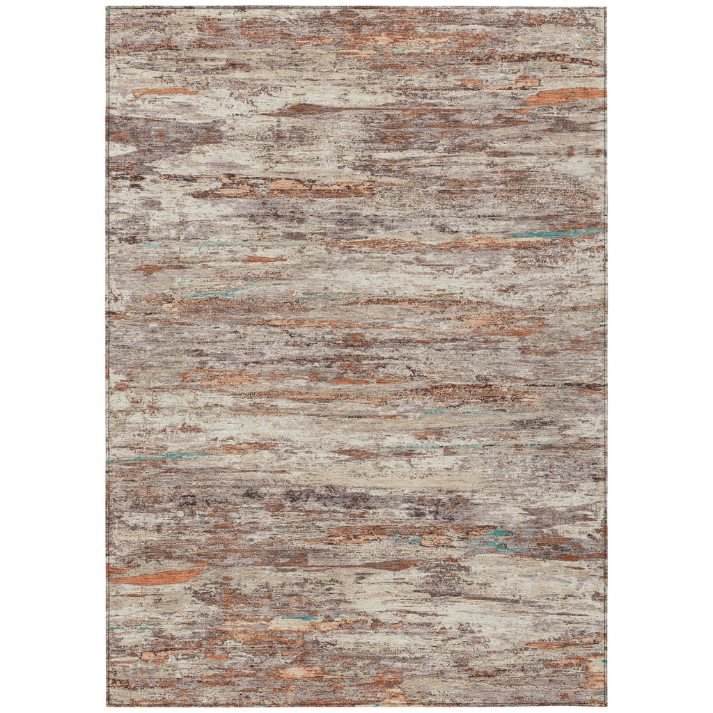 Piper Looms Chantille Abstract ACN1985 Terracotta Machine Washable Area Rug main image