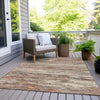 Piper Looms Chantille Abstract ACN1985 Terracotta Machine Washable Area Rug Outdoor Lifestyle Image Feature