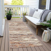 Piper Looms Chantille Abstract ACN1985 Terracotta Machine Washable Area Rug Runner Outdoor Lifestyle Image Feature