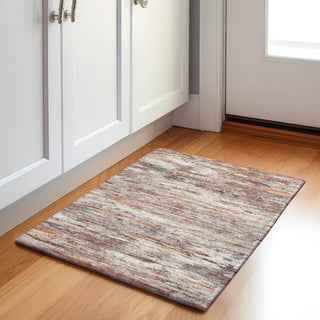 Piper Looms Chantille Abstract ACN1985 Terracotta Machine Washable Area Rug Scatter Lifestyle Image Feature